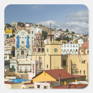 Mexico, Guanajuato State, Guanajuato. Basilica Square Sticker