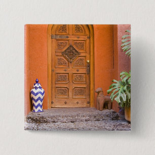 Mexico, Guanajuato state, San Miguel. Casa de la 15 Cm Square Badge