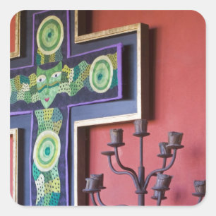 Mexico, Guanajuato state, San Miguel. Casa de la 2 Square Sticker