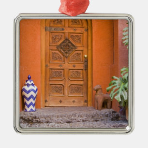 Mexico, Guanajuato state, San Miguel. Casa de la Metal Tree Decoration