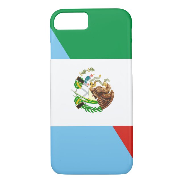 mexico guatemala half flag country symbol Case-Mate iPhone case (Back)
