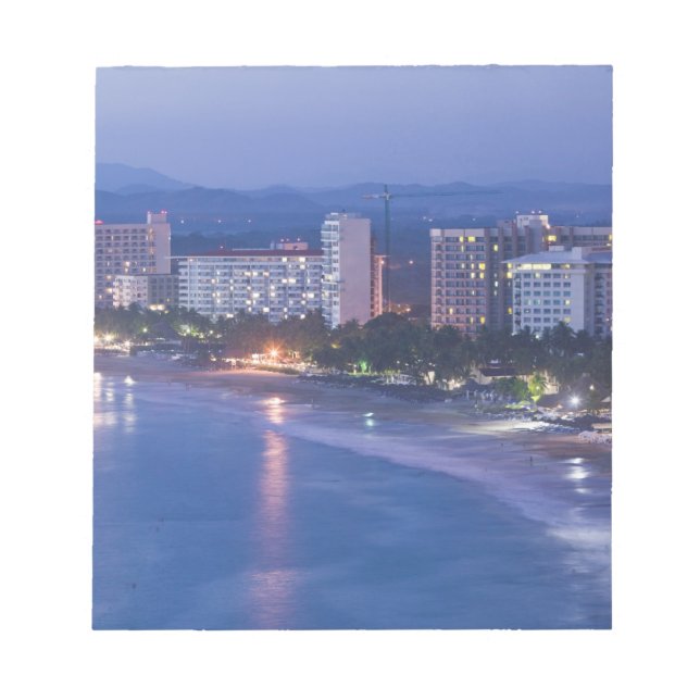 Mexico, Guerrero, Ixtapa. Ixtapa Hotels along Notepad (Front)