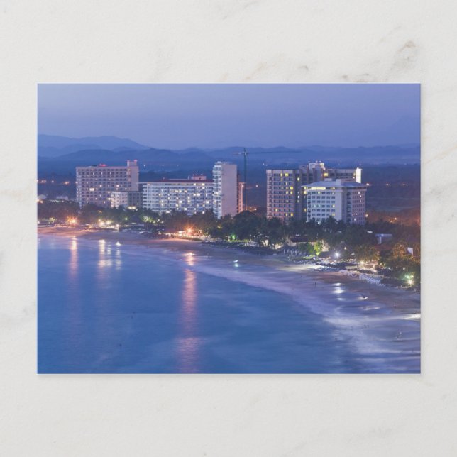 Mexico, Guerrero, Ixtapa. Ixtapa Hotels along Postcard (Front)