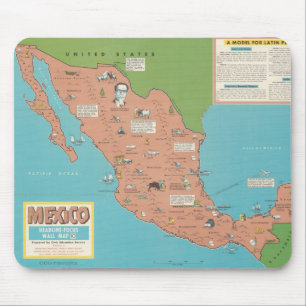Mexico - Headline-Focus Wall Map Mouse Mat