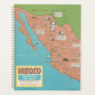 Mexico - Headline-Focus Wall Map Planner