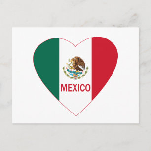 Mexico Heart Postcard