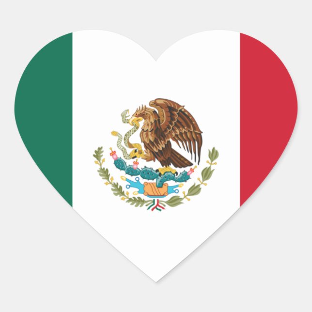 mexico heart sticker (Front)