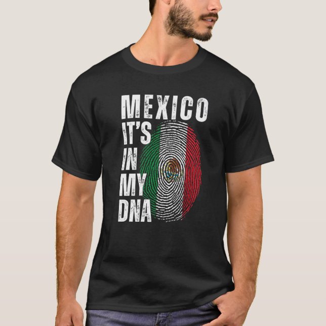 Mexico It's In My DNA Matching Mexican Men Women B T-Shirt (Front)