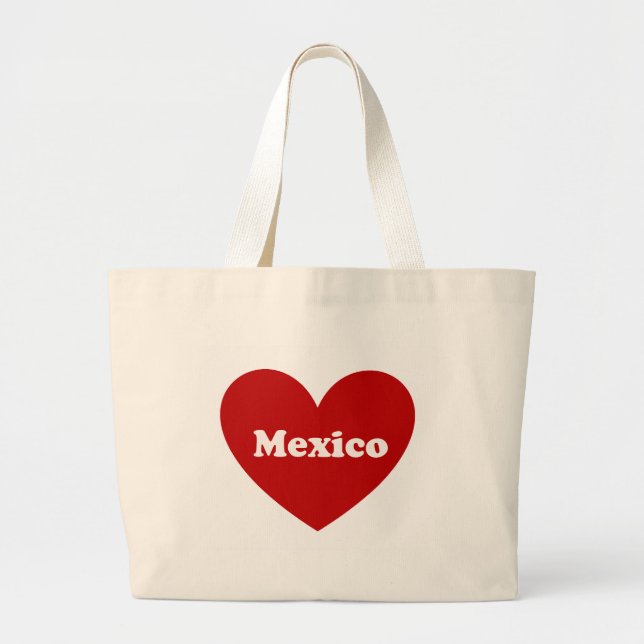 Mexico Large Tote Bag (Front)