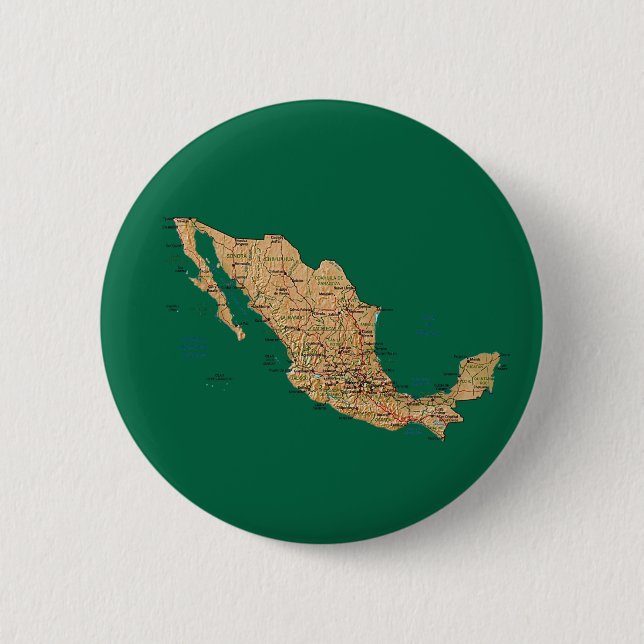 Mexico Map Button (Front)