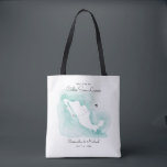 Mexico Map | Cabo | Destination Wedding Welcome Tote Bag<br><div class="desc">This tote bag is the perfect way to welcome guests to your destination wedding! It features a map of Mexico on a watercolor background with a little heart on the map near Los Cabos. There is text that reads "Welcome to Cabo San Lucas." You can personalise with your names, location...</div>