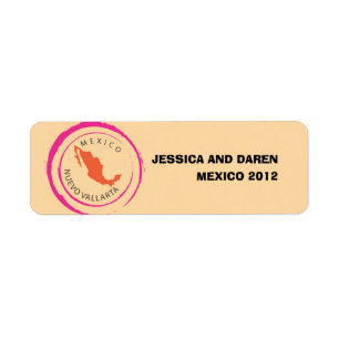 Mexico Map & Customise Your Text