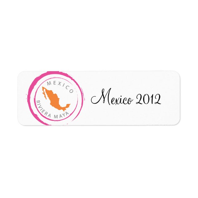 Mexico Map & Customise Your Text (Front)