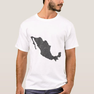 Mexico Map Design With Hidden Borders T-Shirt