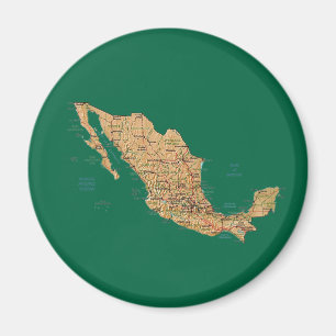 Mexico Map Magnet