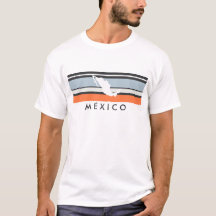Mexico Map: Modern Stripes