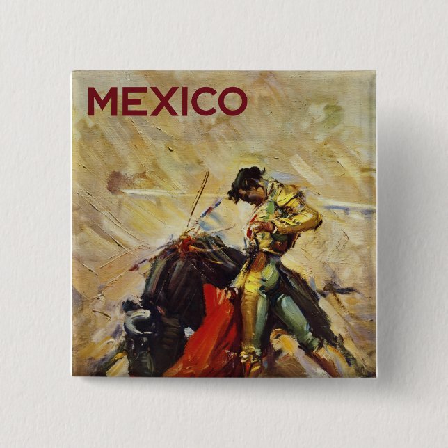 Mexico Matador 15 Cm Square Badge (Front)