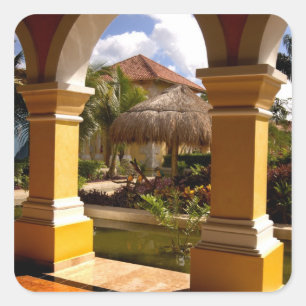 Mexico, Mayan Riviera, architecture at Iberostar Square Sticker