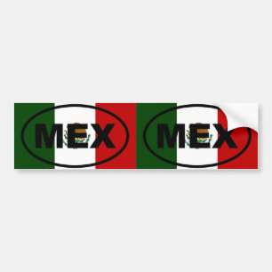 Mexico - MEX - Euro style Bumper Sticker