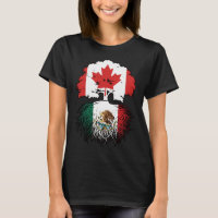 Mexico Mexican Canadian Canada Tree Roots Flag