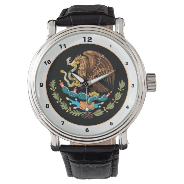 Mexico & Mexican Eagle coat of arms / flag fashion Watch (Front)
