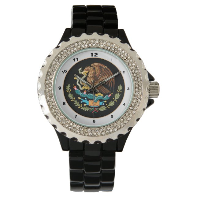 Mexico & Mexican Eagle coat of arms / flag fashion Watch (Front)