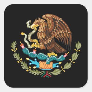 Mexico Coat of Arms - Flag of Mexico Stickers