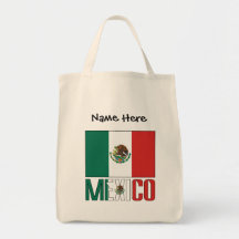 Mexico Mexican Flag Black Personalization 