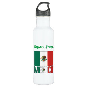 Mexico Mexican Flag Green Personalisation  710 Ml Water Bottle