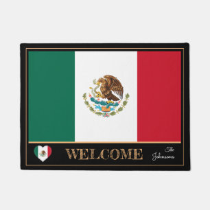 Mexico & Mexican Flag house mats /sports Welcome