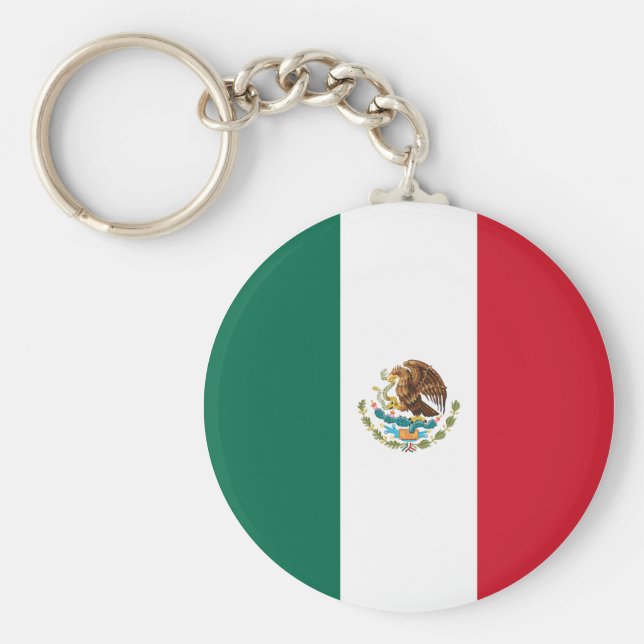 Mexico (Mexican) Flag Key Ring (Front)