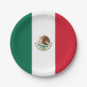 Mexico (Mexican) Flag Paper Plate
