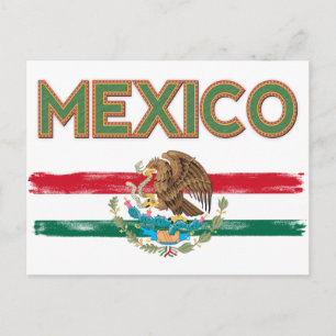 Mexico Mexican Flag Postcard