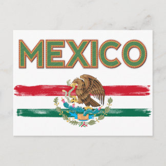 Mexico Mexican Flag Postcard