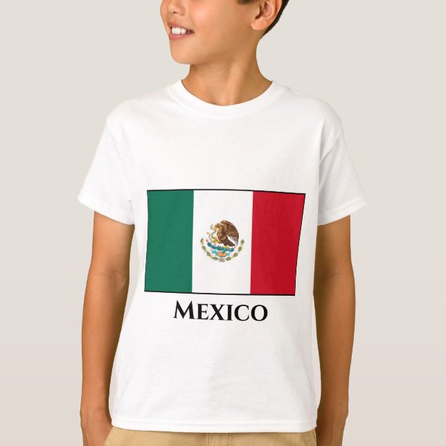 Mexico (Mexican) Flag T-Shirt (Front)