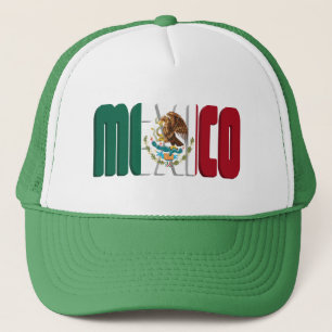 MEXICO Mexican Flag Trucker Hat