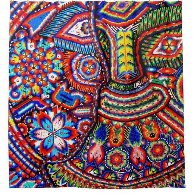 Mexico Mexican Mayan Aztec LatinX Hispanic Oaxacan Shower Curtain (Front)