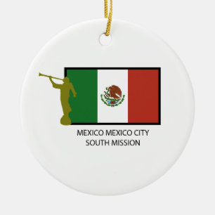 MEXICO MEXICO CITY SOUTH MISSION CTR LDS CERAMIC TREE DECORATION