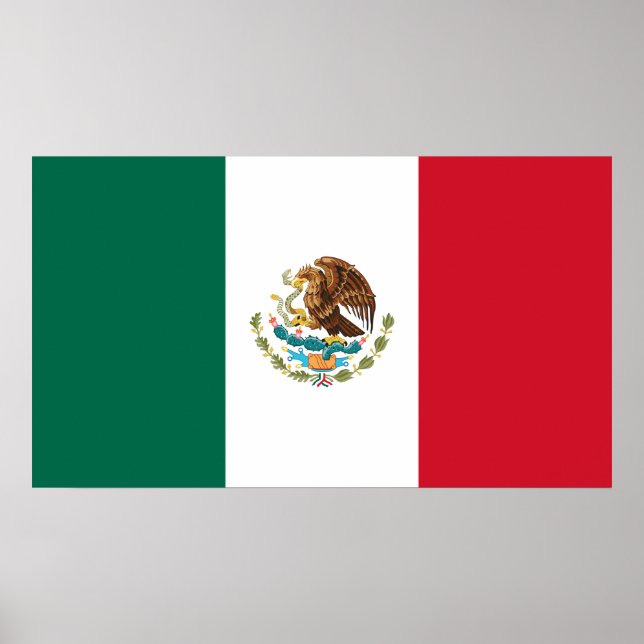 Mexico National World Flag Poster (Front)
