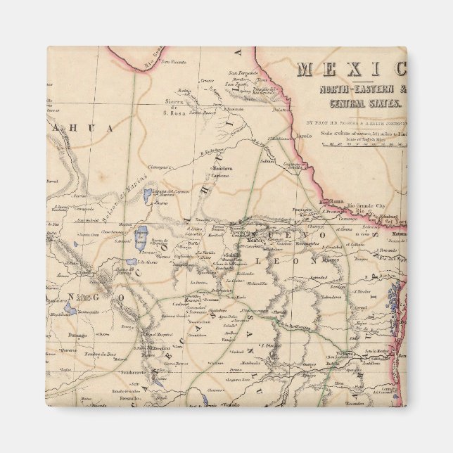 Mexico Northeastern and Central States Magnet (Front)