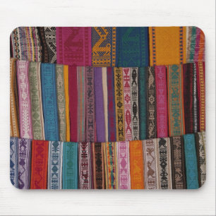 Mexico, Oaxaca Province, Oaxaca, woven belts on Mouse Mat