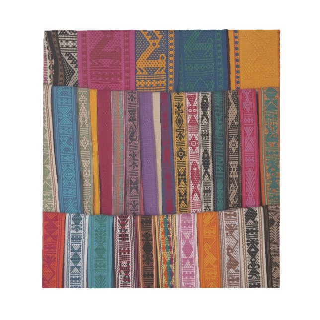 Mexico, Oaxaca Province, Oaxaca, woven belts on Notepad (Front)