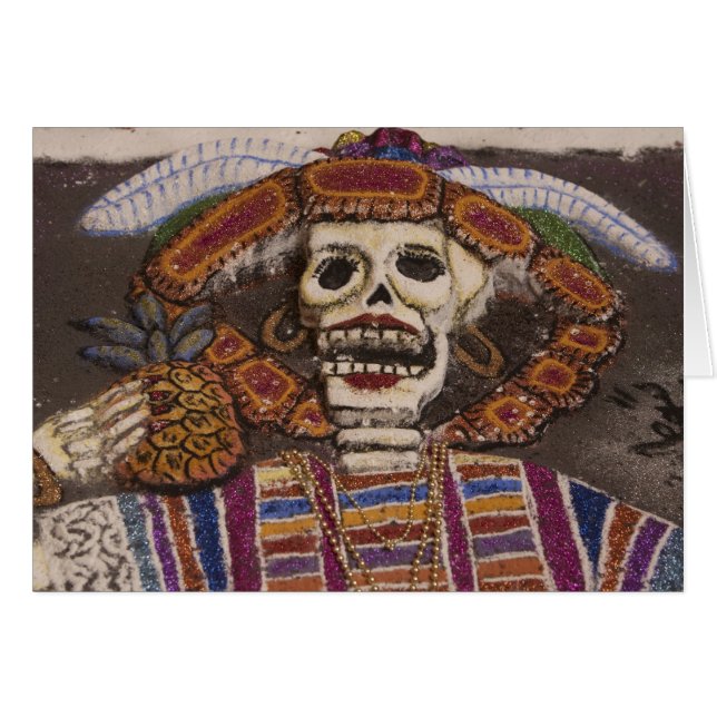 Mexico, Oaxaca. Sand tapestry (tapete de arena) (Front Horizontal)