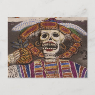 Mexico, Oaxaca. Sand tapestry (tapete de arena) Postcard
