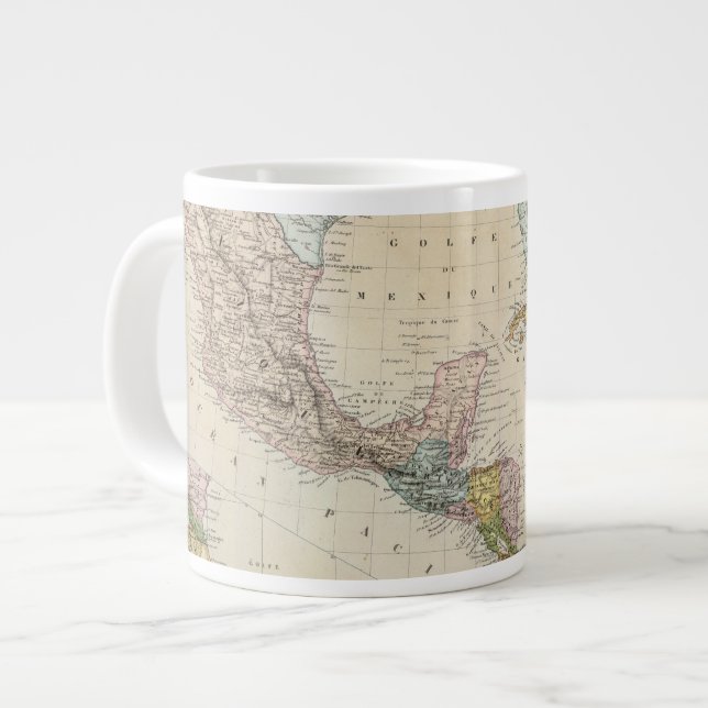 Mexico, Panama, Central America Large Coffee Mug (Front Left)
