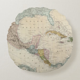 Mexico, Panama, Central America Round Cushion