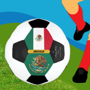 Mexico Personalised, Flag, Photo Soccer Ball