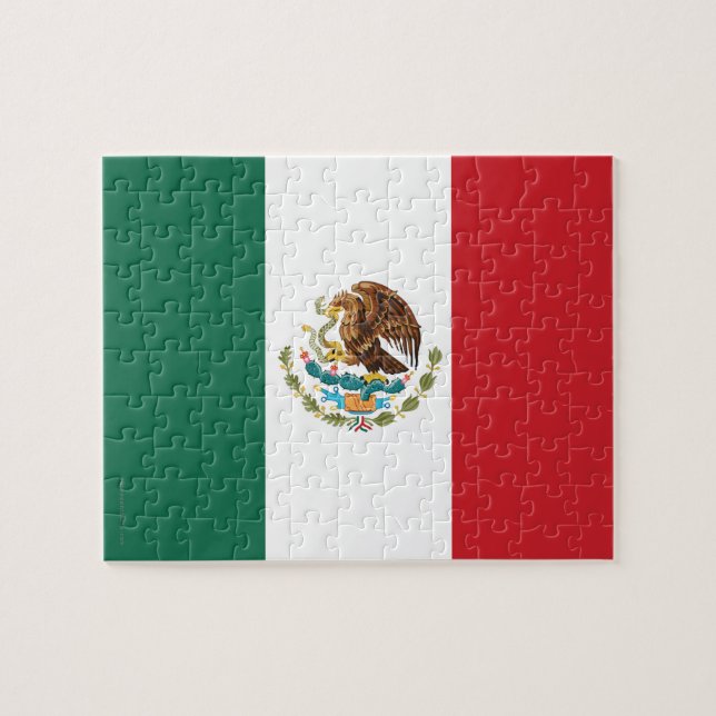 Mexico Plain Flag Jigsaw Puzzle (Horizontal)