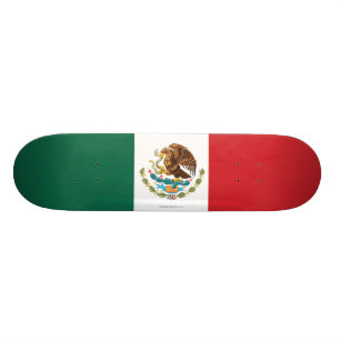 Mexico Plain Flag Skateboard