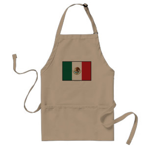 Mexico Plain Flag Standard Apron